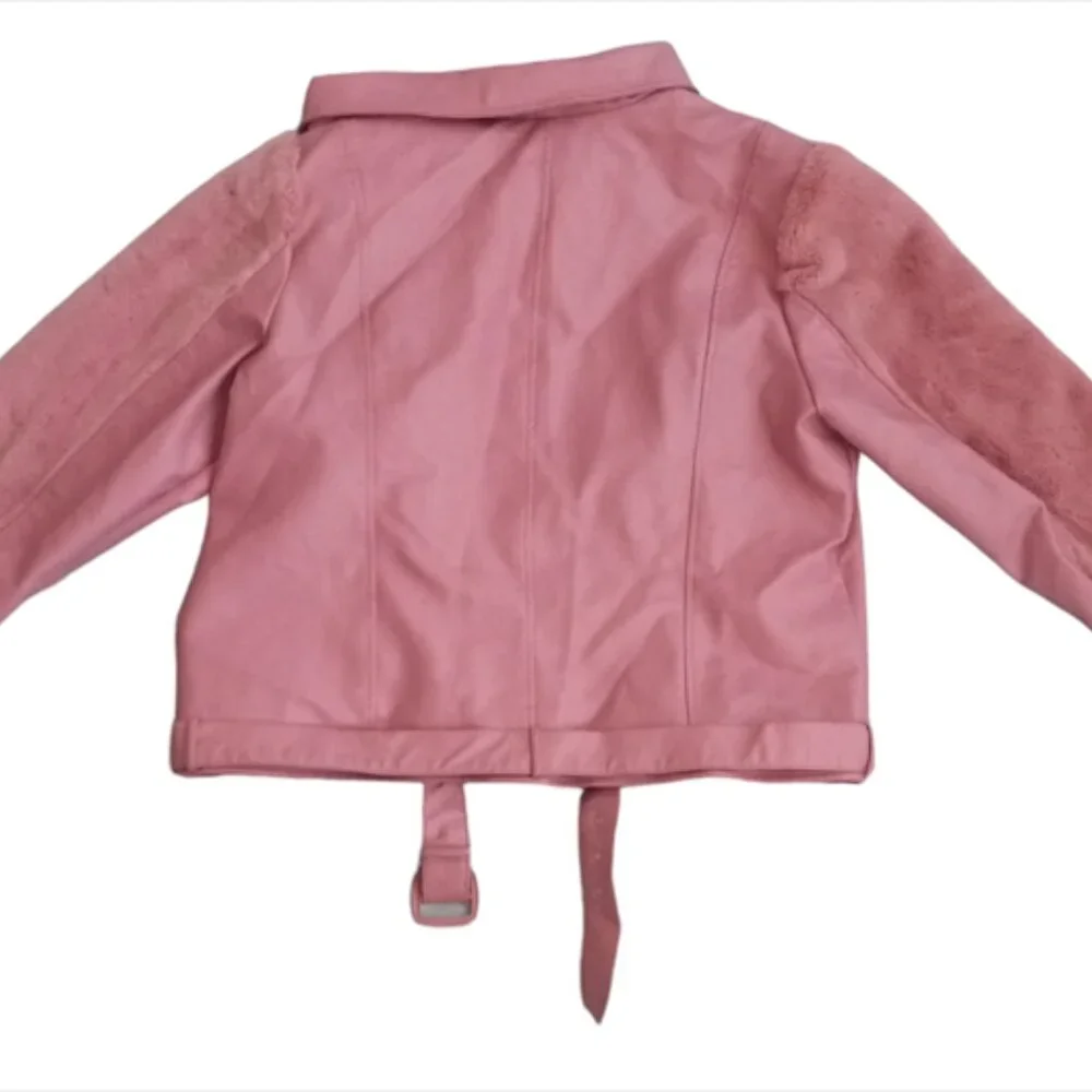 Ashley Stewart Women's Faux Fur Pink Jacket Coat Size 18/20 - Picture 9 of 12